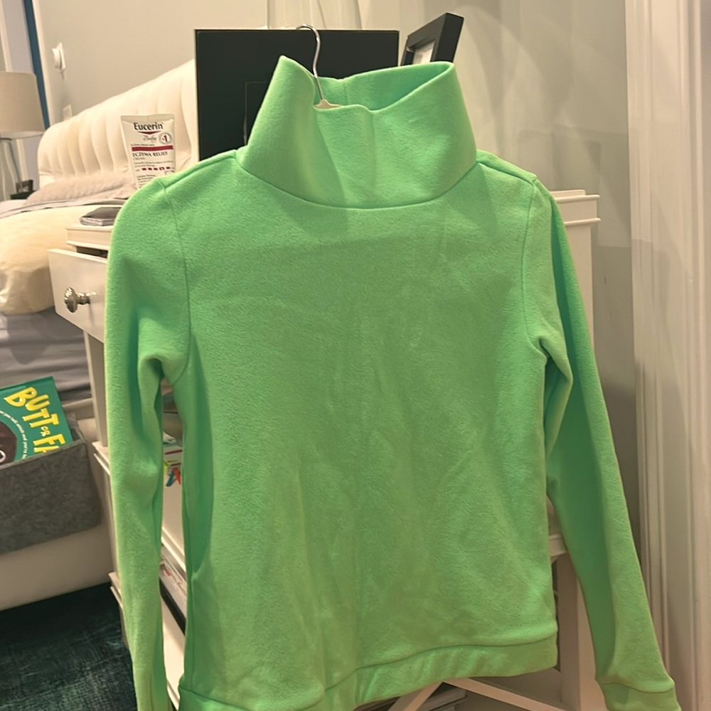 Dudley Stephens Green Turtleneck Sweater